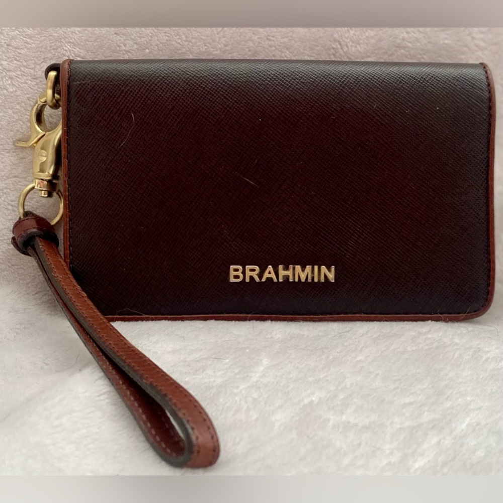 Brahmin leather wristlet.